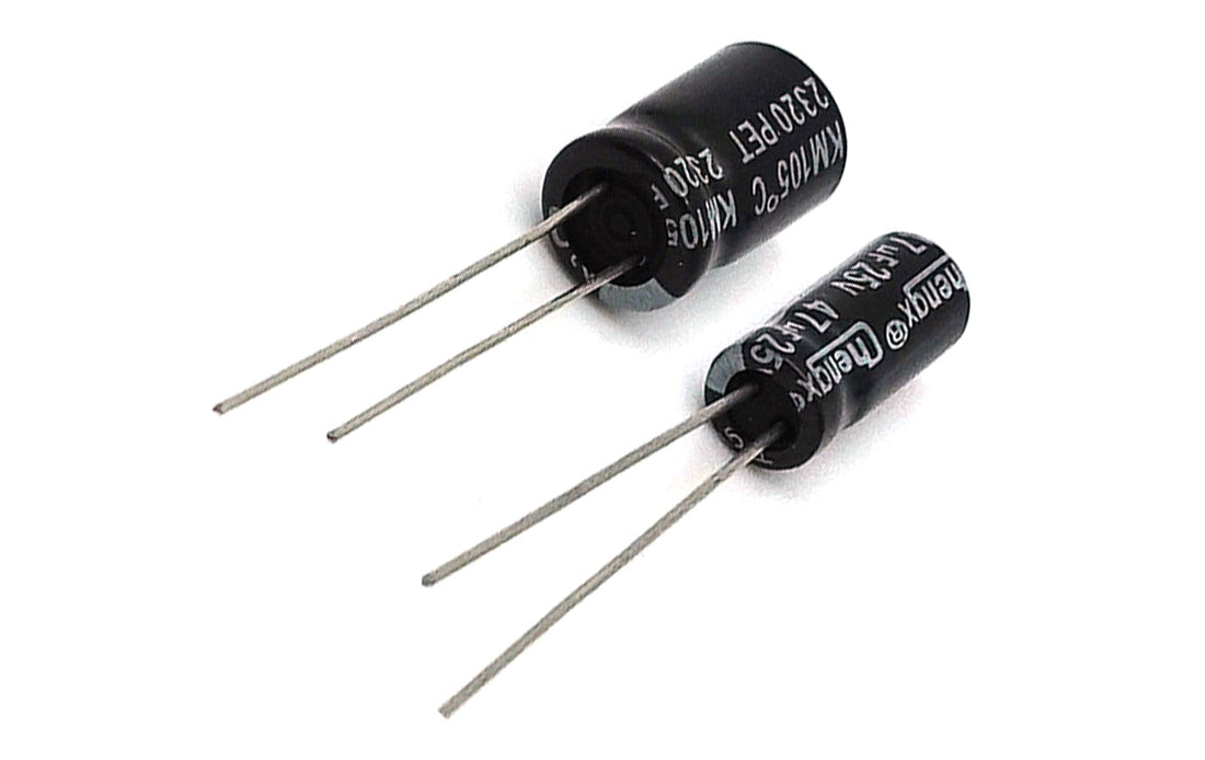 Electrolytic Capacitor — component photo from the amomii Testudo kit