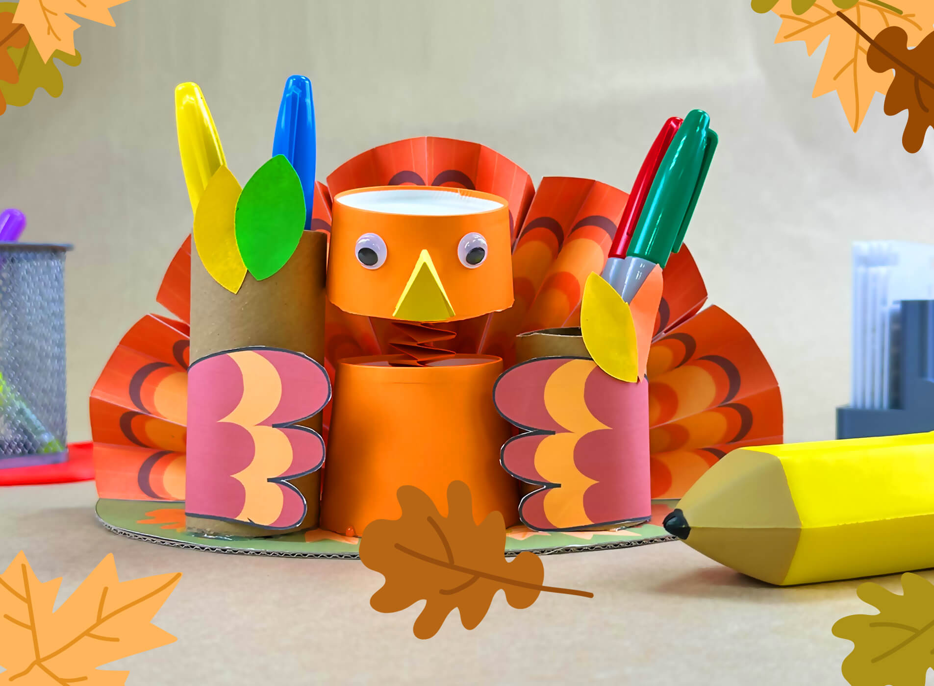 US Thanksgiving: Turkey Pen Holder